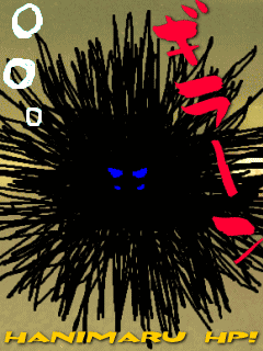 毒ウニイラスト絵待ち受け画像